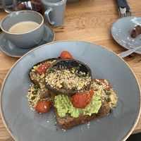 Smashed avocado with mushroom   at aran in Linlithgow
