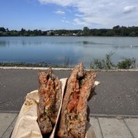 Haggis, cheese, relish  at aran in Linlithgow