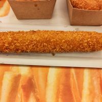 Vegan kipcorn at Frituur Smekke in Leuven