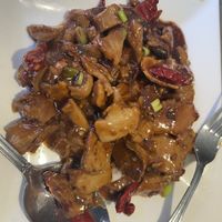 Plant based Orange Mock-duck  at Uptown China Restaurant in Seattle