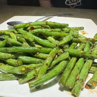 Blistered green bean  at Uptown China Restaurant in Seattle