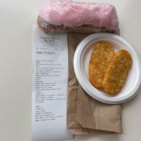 Zoom to see the vegan stuff    at Trappers Bakery in Goulburn