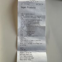 They print out their vegan options if you ask    at Trappers Bakery in Goulburn