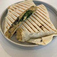 Chickpea smash wrap   at Whisk Matcha Cafe in Vancouver