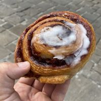 Cinnamon roll   at Kultur Bakery in Ghent