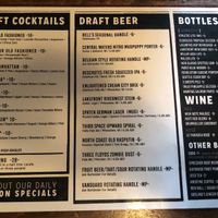 Beverages at The Vanguard in Milwaukee