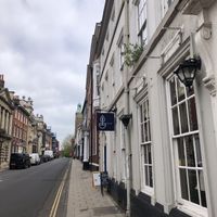 Just up from the market and city hall at Cherry Leaf Coffee House in Norwich