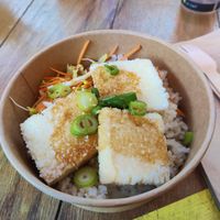 Tofu teriyaki bowl at Harajuku Kitchen in Edinburgh