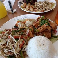 Tofu, rice and veg at Chizuru Tei in Edinburgh
