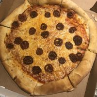 Vegan pizza 🍕  at Laughing Seed Cafe in Asheville