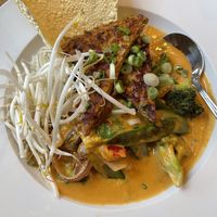 Amazing curry!!  at Laughing Seed Cafe in Asheville