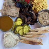 Cheese plate   at Laughing Seed Cafe in Asheville