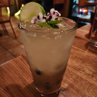 Azul Mule mocktail at Laughing Seed Cafe in Asheville