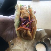 Buffalo cauliflower taco  at Laughing Seed Cafe in Asheville