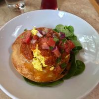 Vegan huevos rancheros at Laughing Seed Cafe in Asheville