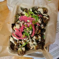 Brussels Sprouts at Laughing Seed Cafe in Asheville