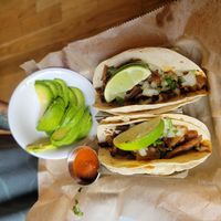 Pineapple "Bacon" Tacos at Laughing Seed Cafe in Asheville