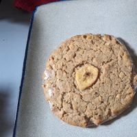 Banana peanut butter cookie at Laughing Seed Cafe in Asheville