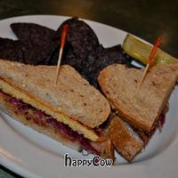 Vegan Tempeh Rueben at Laughing Seed Cafe in Asheville