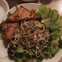 Asian Fusion salad at Laughing Seed Cafe in Asheville