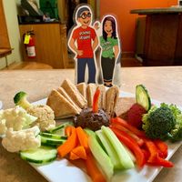 Hummus plate  at Laughing Seed Cafe in Asheville