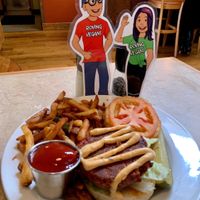 Burger  at Laughing Seed Cafe in Asheville