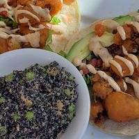 Cauliflower tacos at Laughing Seed Cafe in Asheville