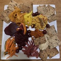 Cheese plate  at Laughing Seed Cafe in Asheville