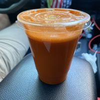 Bright eyes juice  at Laughing Seed Cafe in Asheville