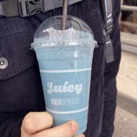 Blue Steel protein shake  at Juicy in Glasgow