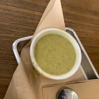 Soup of the day at Chef Tanya's Kitchen in Palm Desert