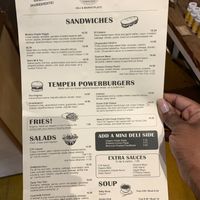 Front of menu at Chef Tanya's Kitchen in Palm Desert