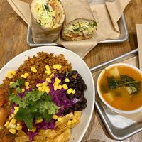 OhMyGato Taco Salad, El Cubano, and soup  #Veganuary at Chef Tanya's Kitchen in Palm Desert