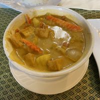 Yellow curry with tofu  at Thai Basil in Visalia