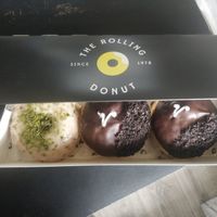 Chocolate & vanilla at The Rolling Donut - Liffey Valley in Dublin