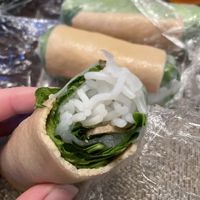 Vegan summer rolls at Banh Mi Oi in Boston