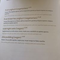 Menu at Livingroom Lounge Cafe in Crete