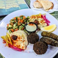 Veggie Plate at Tabuleh Cafe in Stuart