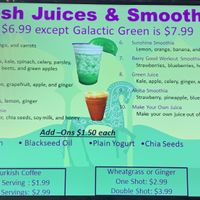 Unique Juices at Tabuleh Cafe in Stuart