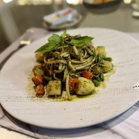 Vegan Linguine al Pesto  at Fellini in Siem Reap