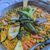 Paella vegana at Al Lago  in Zahara De La Sierra