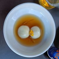 Ingefärsås och mochi at Rau in Malmo