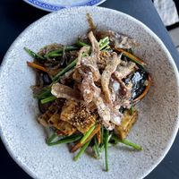Sweet potato noodles with tofu and shiitake  at Rau in Malmo
