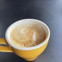 Oat milk latte  at Little Amps Coffee in Harrisburg