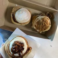 White chocolate bueno roll, Speculaas roll & Apple roll - all very good😄 at Have a Roll in Antwerpen