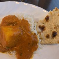 ALOO VINDALOO and ROTI at Taj Mahal in Terre Haute