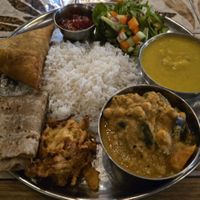 Large Thali at Govinda's Cardiff in Cardiff