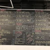 Menu options on June 12, 2019. at Govinda's Cardiff in Cardiff