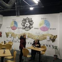 Sacred corner at Govinda's Cardiff in Cardiff