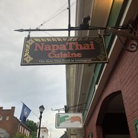Sign outside  at Napa Thai Cuisine in Lexington